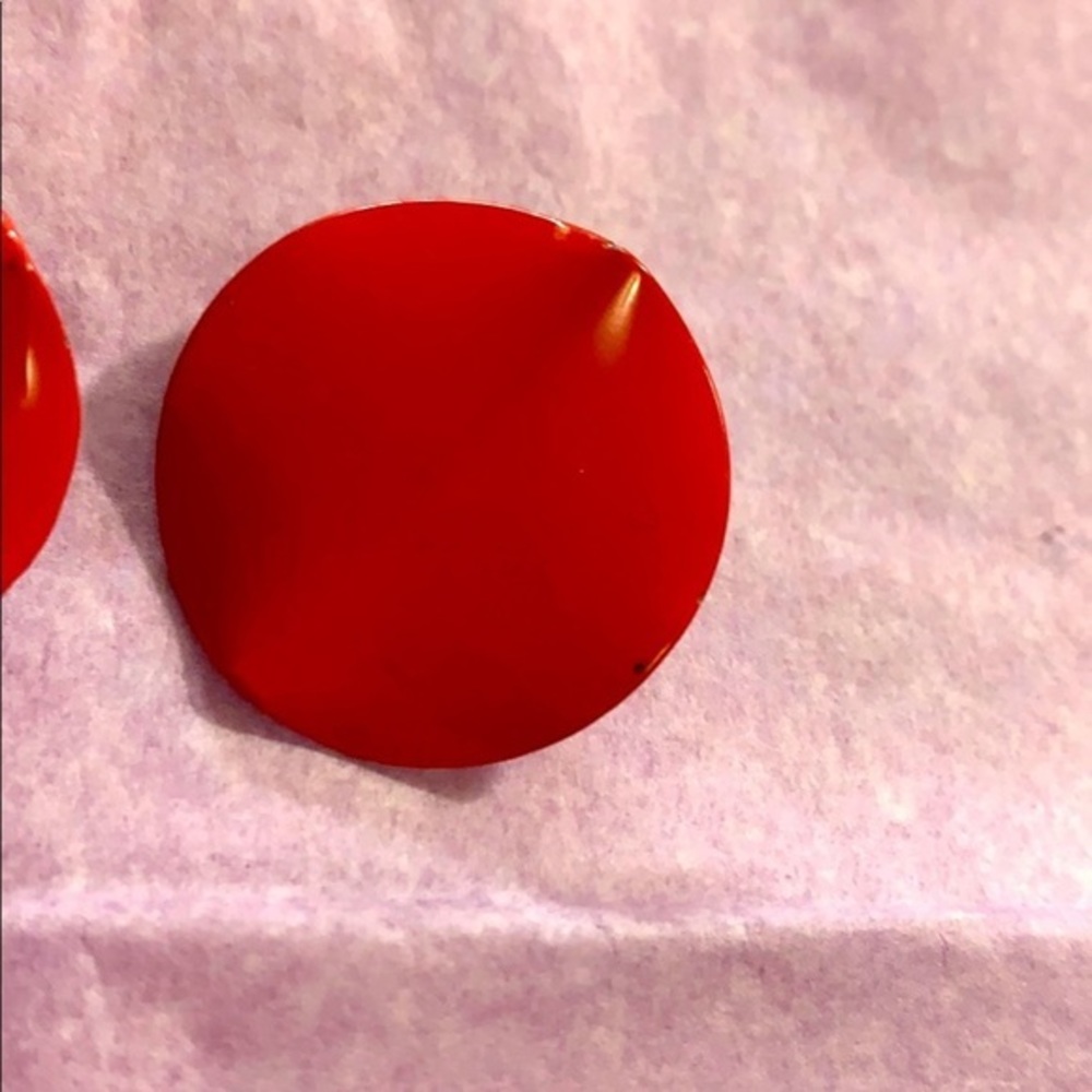 VTG! Red Post Earrings!